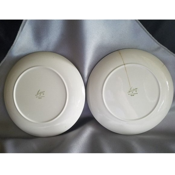 Hartford porcelain decorative plates w/Lyons Cobalt Blue set of 2 Argentina Vtg - Picture 4 of 8